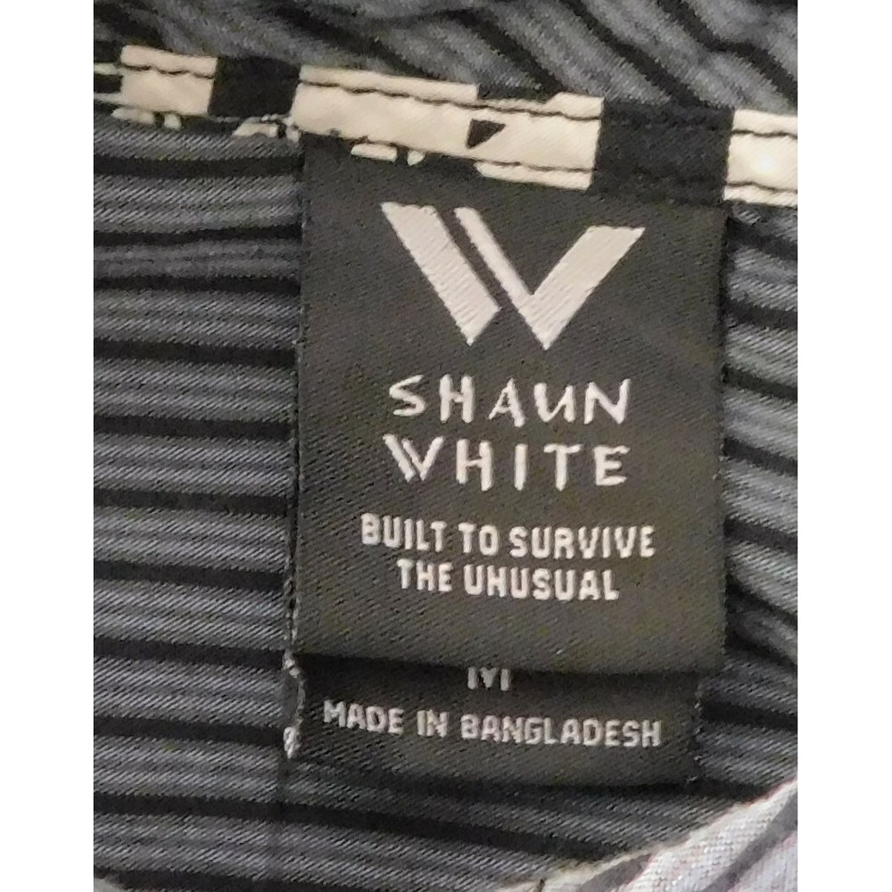Shaun White Boys Shirt, Size M, Gray Stripe, 100% Cotton - Picture 3 of 5